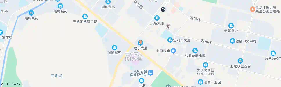大庆建设大厦_公交站地图_大庆公交_妙搜公交查询2025