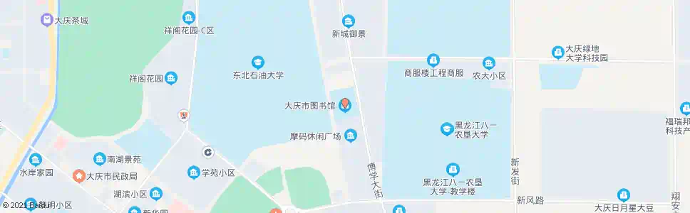 大庆图书馆(卧兴路)_公交站地图_大庆公交_妙搜公交查询2025