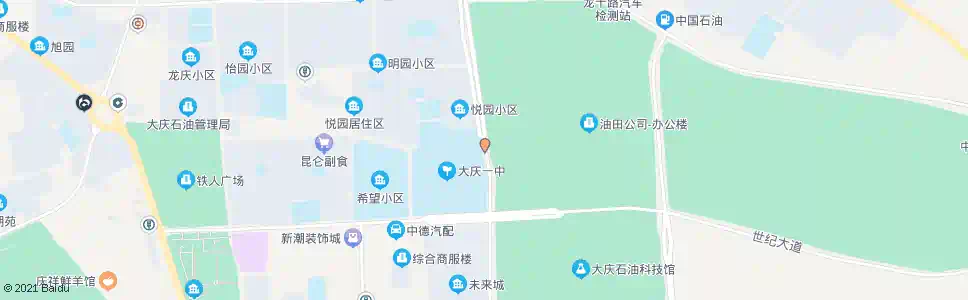 大庆一中东门_公交站地图_大庆公交_妙搜公交查询2025