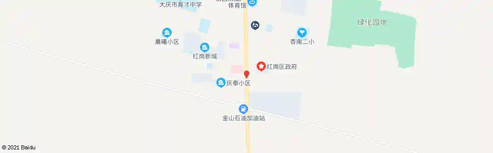 大庆红岗区政府_公交站地图_大庆公交_妙搜公交查询2025