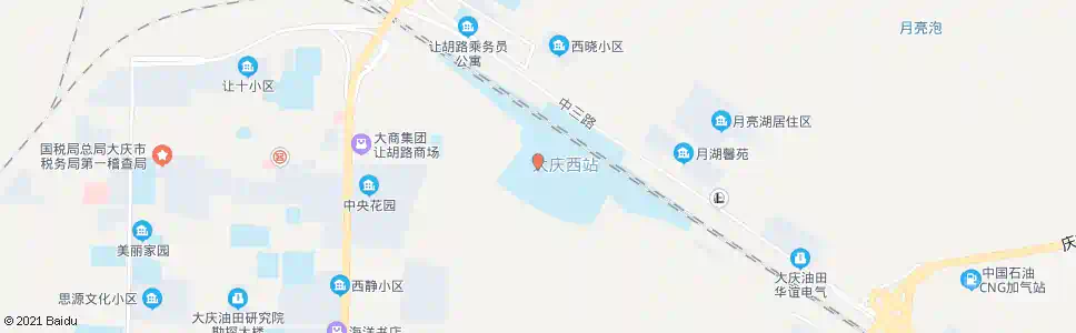 大庆西二路口_公交站地图_大庆公交_妙搜公交查询2025