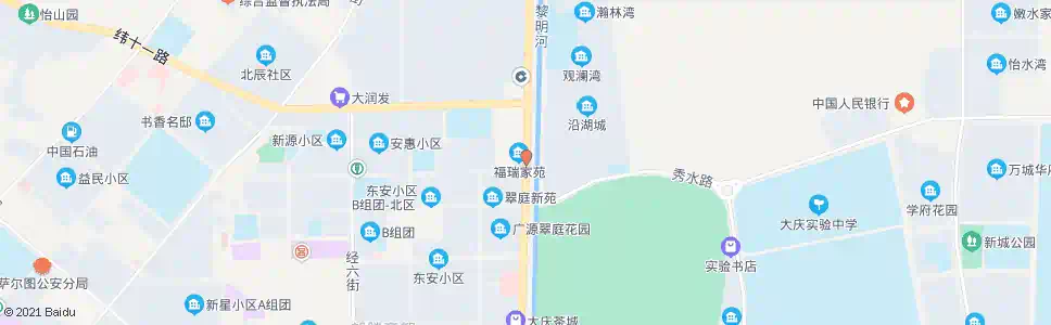 大庆福瑞佳苑_公交站地图_大庆公交_妙搜公交查询2025