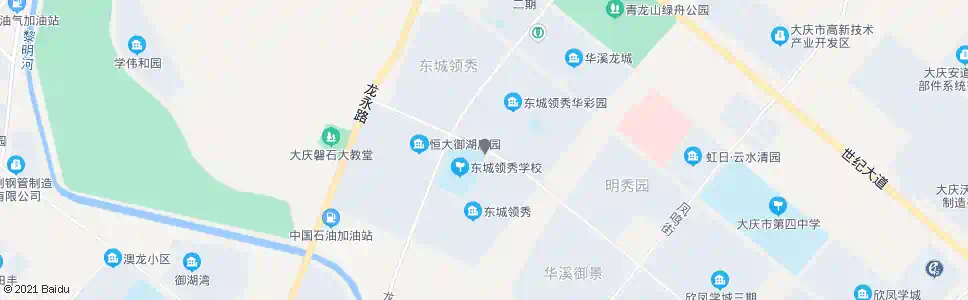 大庆领秀学校_公交站地图_大庆公交_妙搜公交查询2025