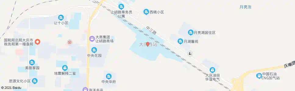 大庆让胡路西站_公交站地图_大庆公交_妙搜公交查询2025
