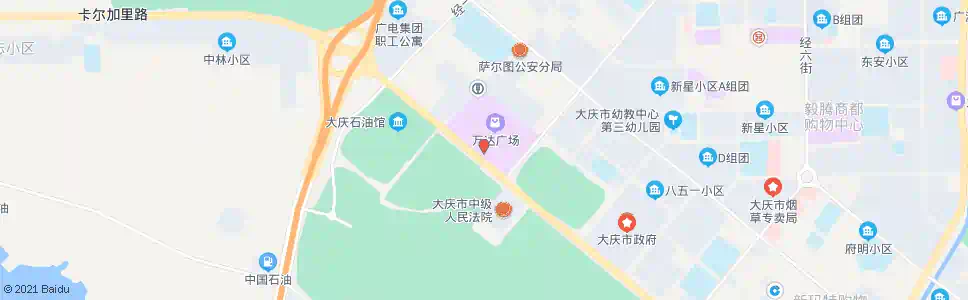 大庆万达广场_公交站地图_大庆公交_妙搜公交查询2025