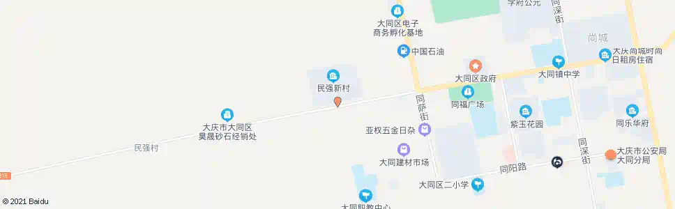 大庆民强新村_公交站地图_大庆公交_妙搜公交查询2025