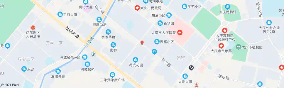 大庆湖滨花园_公交站地图_大庆公交_妙搜公交查询2025