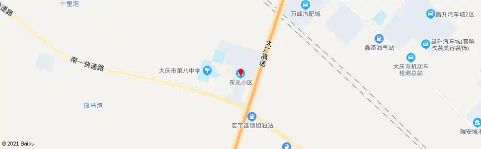 大庆东光小区_公交站地图_大庆公交_妙搜公交查询2025