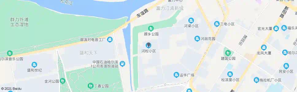 哈尔滨河松小区_公交站地图_哈尔滨公交_妙搜公交查询2025