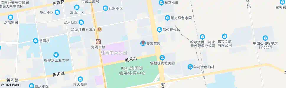 哈尔滨泰海花园小区_公交站地图_哈尔滨公交_妙搜公交查询2025