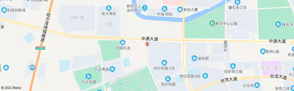 哈尔滨中源大道宏源街口_公交站地图_哈尔滨公交_妙搜公交查询2025
