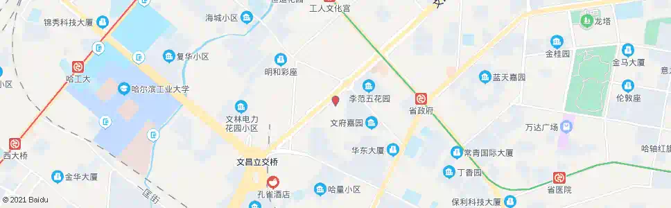 哈尔滨一二五中学_公交站地图_哈尔滨公交_妙搜公交查询2025