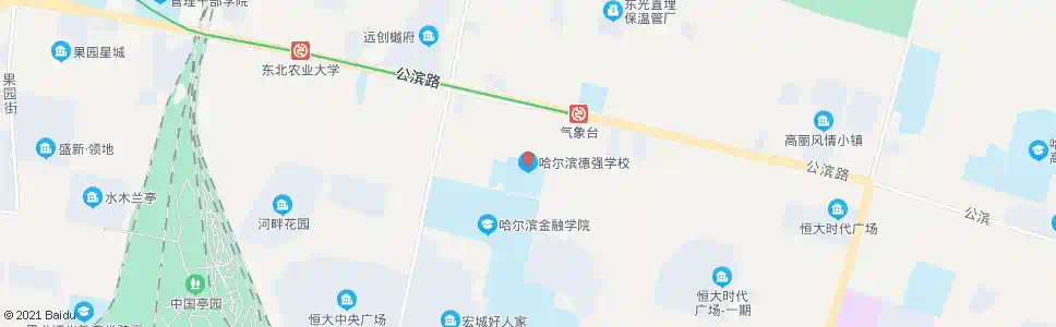 哈尔滨德强学校_公交站地图_哈尔滨公交_妙搜公交查询2025