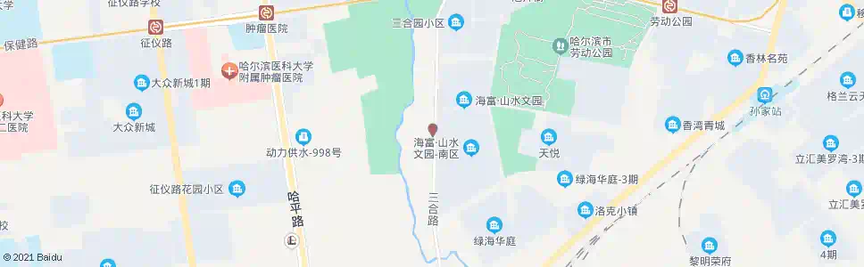 哈尔滨三合路(宁安路口)_公交站地图_哈尔滨公交_妙搜公交查询2025