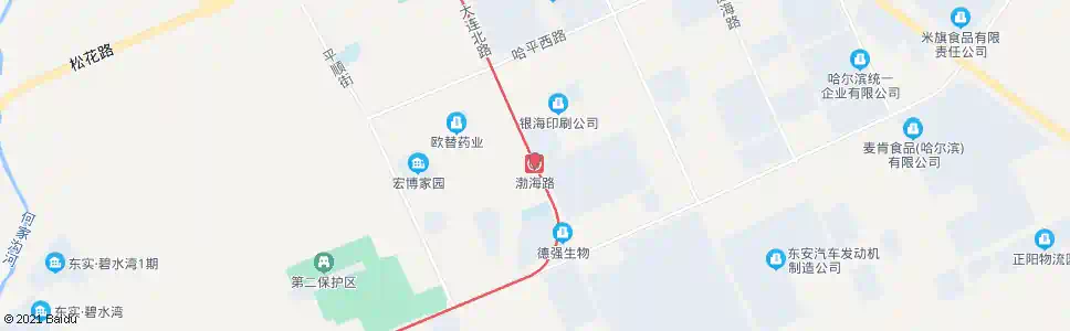 哈尔滨渤海路_公交站地图_哈尔滨公交_妙搜公交查询2025