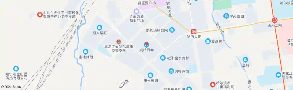 哈尔滨复旦路(涧桥西畔)_公交站地图_哈尔滨公交_妙搜公交查询2025