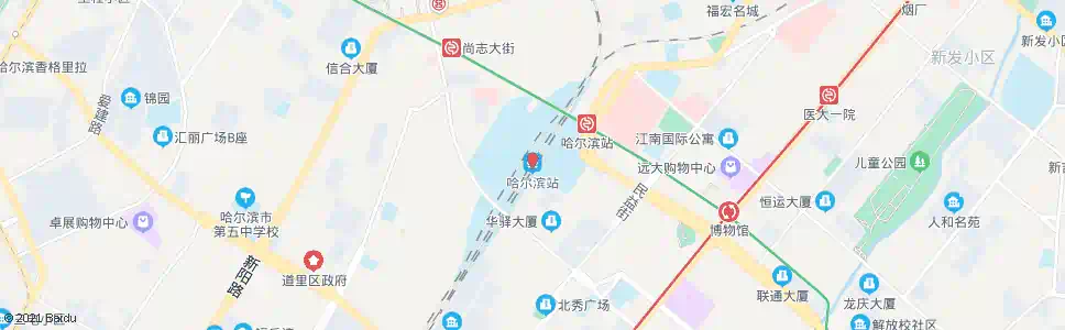 哈尔滨松浦村(浦西路与东北亚大街交口)_公交站地图_哈尔滨公交_妙搜公交查询2025