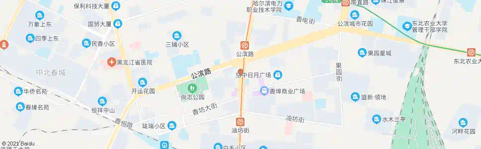 哈尔滨香坊大街(红旗大街口)_公交站地图_哈尔滨公交_妙搜公交查询2025