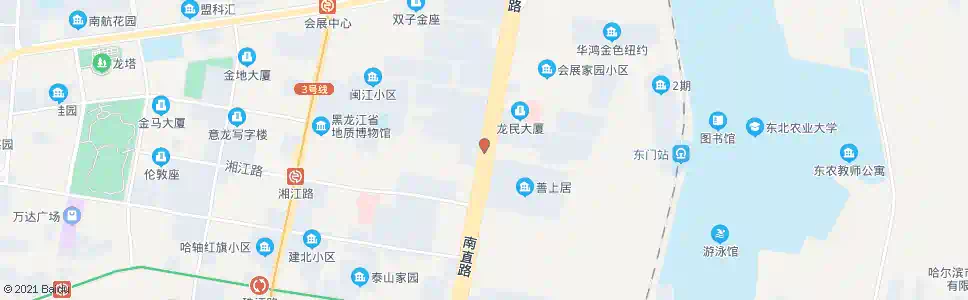 哈尔滨南直路(汉水路口)_公交站地图_哈尔滨公交_妙搜公交查询2025