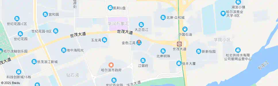 哈尔滨金色江湾_公交站地图_哈尔滨公交_妙搜公交查询2025