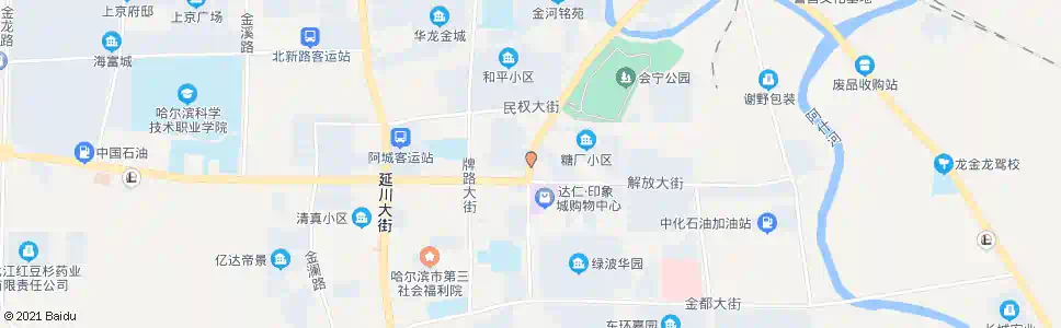 哈尔滨阿城建设银行_公交站地图_哈尔滨公交_妙搜公交查询2025