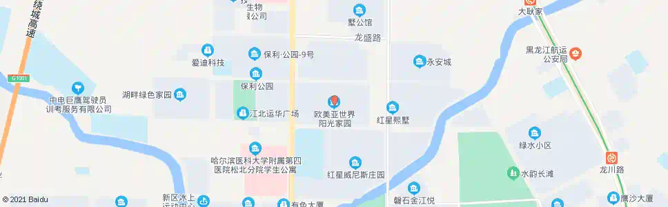 哈尔滨欧美亚世界阳光南门_公交站地图_哈尔滨公交_妙搜公交查询2025