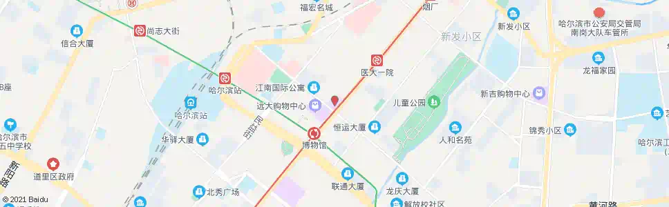 哈尔滨秋林公司_公交站地图_哈尔滨公交_妙搜公交查询2025
