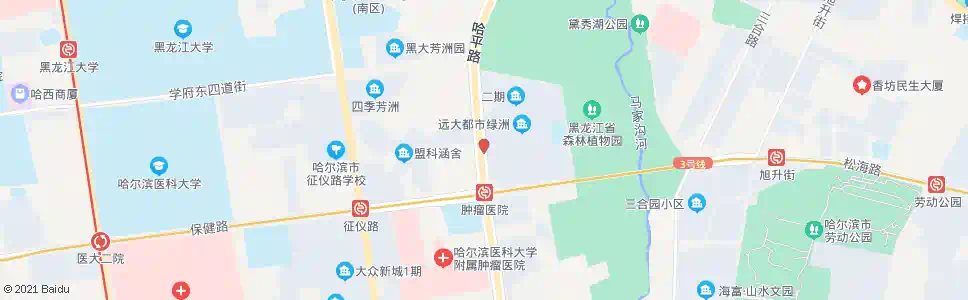 哈尔滨远大都市绿洲(林科院)_公交站地图_哈尔滨公交_妙搜公交查询2025