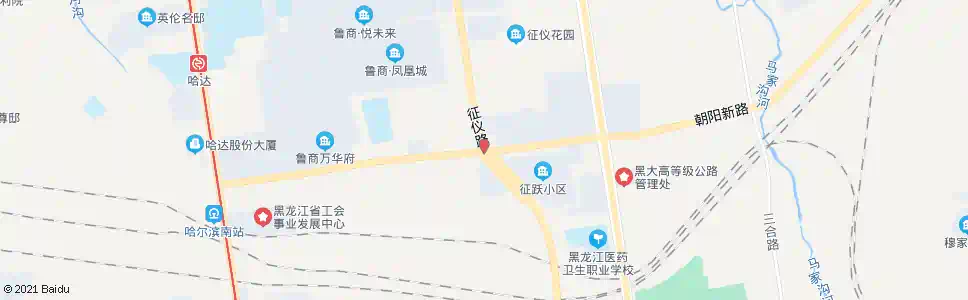 哈尔滨跃兴街与征仪路路口_公交站地图_哈尔滨公交_妙搜公交查询2025