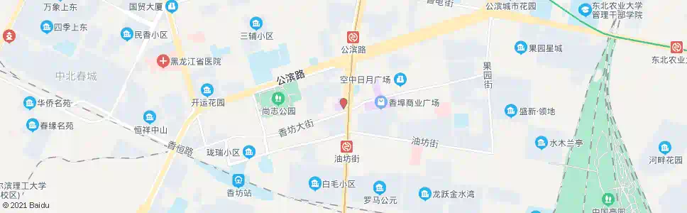 哈尔滨香坊大街(红旗大街)_公交站地图_哈尔滨公交_妙搜公交查询2025