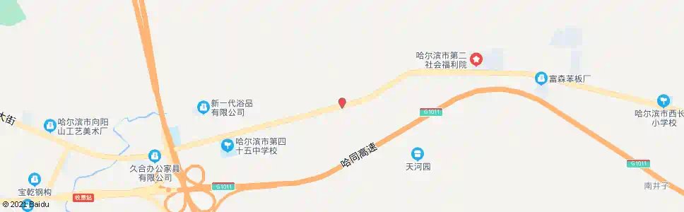 哈尔滨一砖厂_公交站地图_哈尔滨公交_妙搜公交查询2025