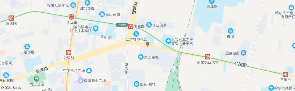 哈尔滨朝一中_公交站地图_哈尔滨公交_妙搜公交查询2025
