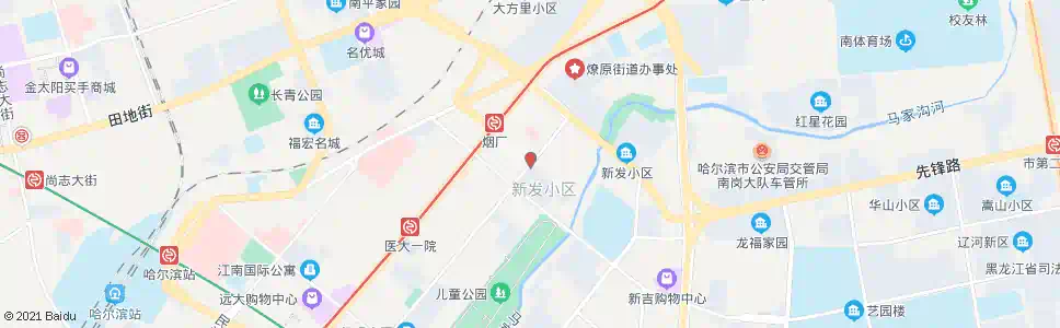 哈尔滨花园街_公交站地图_哈尔滨公交_妙搜公交查询2025