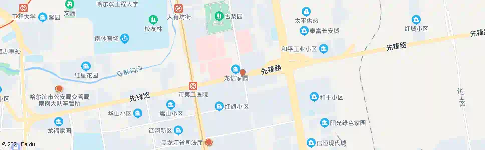 哈尔滨宏伟路(先锋路路口)_公交站地图_哈尔滨公交_妙搜公交查询2025
