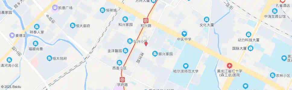 哈尔滨和兴三道街(清滨路口)_公交站地图_哈尔滨公交_妙搜公交查询2025