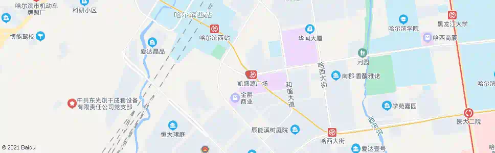 哈尔滨哈尔滨大街(中兴左街路口)_公交站地图_哈尔滨公交_妙搜公交查询2025