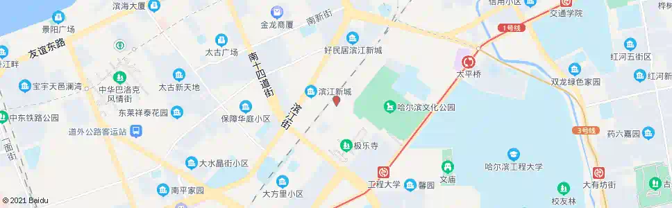 哈尔滨哈尔滨工业高级技工学校_公交站地图_哈尔滨公交_妙搜公交查询2025