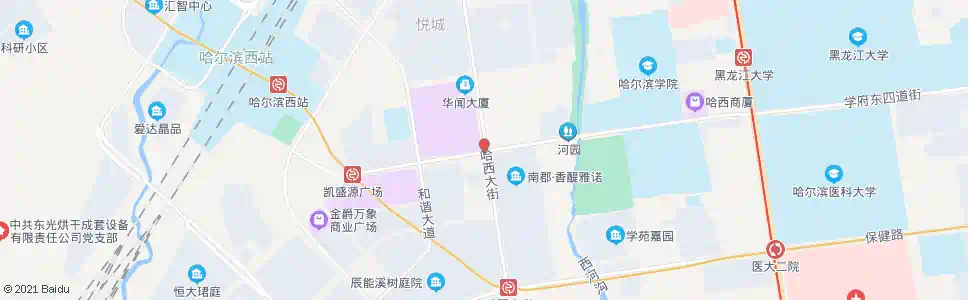 哈尔滨中兴大道(哈西大街路口)_公交站地图_哈尔滨公交_妙搜公交查询2025