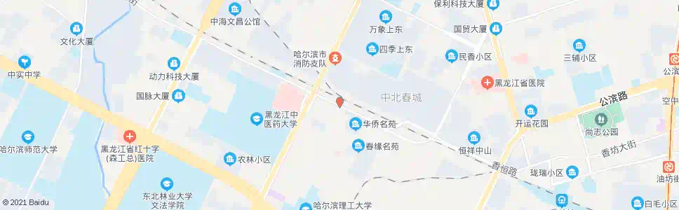 哈尔滨华侨名苑小区_公交站地图_哈尔滨公交_妙搜公交查询2025