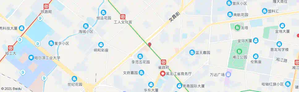 哈尔滨文昌街_公交站地图_哈尔滨公交_妙搜公交查询2025