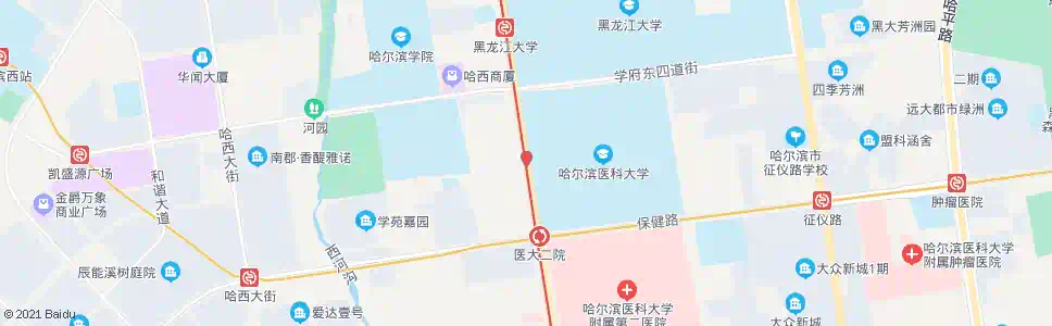 哈尔滨哈医科大学_公交站地图_哈尔滨公交_妙搜公交查询2025
