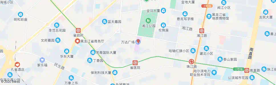哈尔滨香坊万达广场(省林业厅)_公交站地图_哈尔滨公交_妙搜公交查询2025