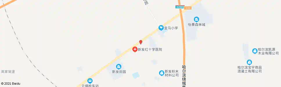 哈尔滨薛家(新发百货大楼)_公交站地图_哈尔滨公交_妙搜公交查询2025