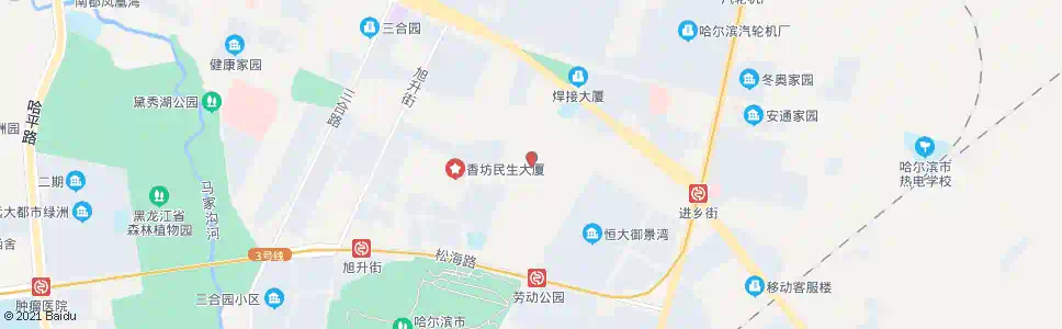 哈尔滨莲草胡同_公交站地图_哈尔滨公交_妙搜公交查询2025