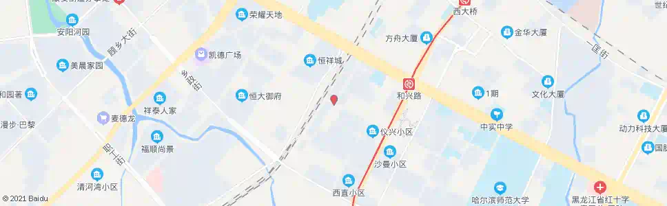 哈尔滨铁路街(和兴三道街口)_公交站地图_哈尔滨公交_妙搜公交查询2025