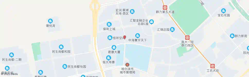 哈尔滨郎江路群力第六大道口_公交站地图_哈尔滨公交_妙搜公交查询2025