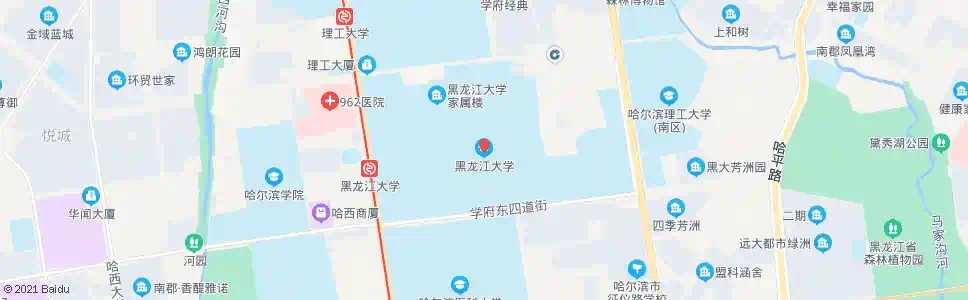 哈尔滨学院路(西侧)_公交站地图_哈尔滨公交_妙搜公交查询2025