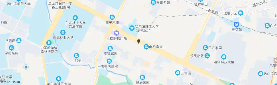 哈尔滨乐园街_公交站地图_哈尔滨公交_妙搜公交查询2025
