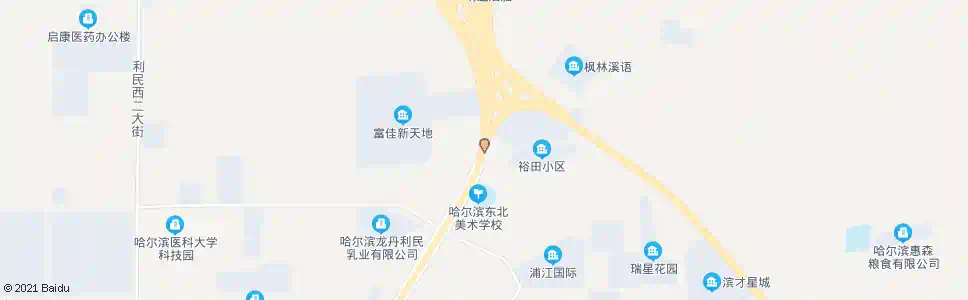 哈尔滨富佳新天地小区_公交站地图_哈尔滨公交_妙搜公交查询2025