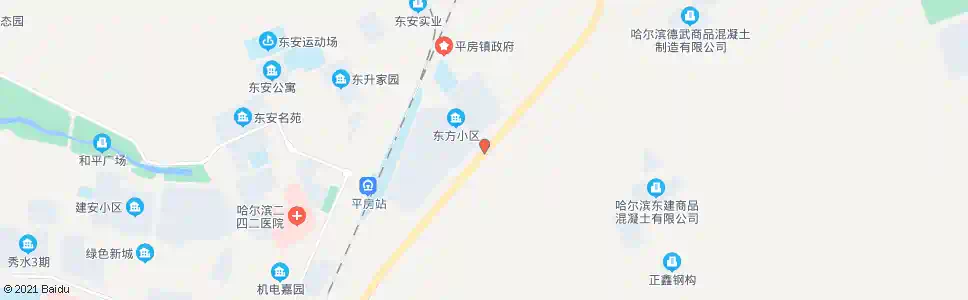哈尔滨向东街与哈五公路交口_公交站地图_哈尔滨公交_妙搜公交查询2025